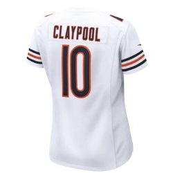 Men Nike Chase Claypool White Chicago Bears #10 2021 NFL Vapor Elite Jersey