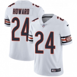 Mens Nike Chicago Bears 24 Jordan Howard White Vapor Untouchable Limited Player NFL Jersey