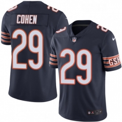 Mens Nike Chicago Bears 29 Tarik Cohen Navy Blue Team Color Vapor Untouchable Limited Player NFL Jersey