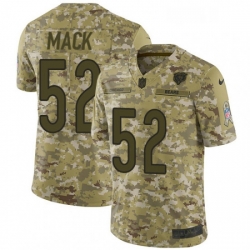 Mens Nike Chicago Bears 52 Khalil Mack Limited Camo 2018 Salute to Service NFL Jersey