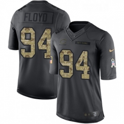 Mens Nike Chicago Bears 94 Leonard Floyd Limited Black 2016 Salute to Service NFL Jersey