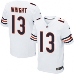 Nike Bears #13 Kendall Wright White Mens Stitched NFL Elite Jersey