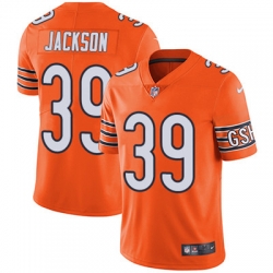 Nike Bears #39 Eddie Jackson Orange Mens Stitched NFL Limited Rush Jersey