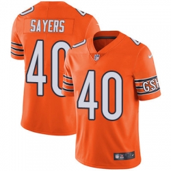 Nike Bears #40 Gale Sayers Orange Mens Stitched NFL Limited Rush Jersey