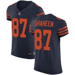 Nike Bears #87 Adam Shaheen Navy Blue Alternate Mens Stitched NFL Vapor Untouchable Elite Jersey