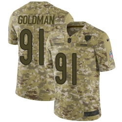 Nike Bears 91 Eddie Goldman Camo Men s Stitched NFL Salute To Service Limited Jersey