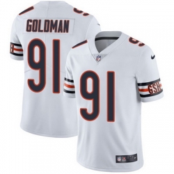 Nike Bears #91 Eddie Goldman White Mens Stitched NFL Vapor Untouchable Limited Jersey