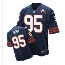 Nike Bears #95 Richard Dent Navy Blue Throwback Mens Stitched NFL Elite Jersey