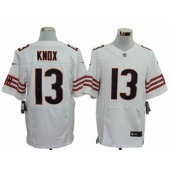 Nike Chicago Bears 13 Johnny Knox White Elite NFL Jersey