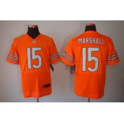 Nike Chicago Bears 15 Brandon Marshall Orange Elite NFL Jersey