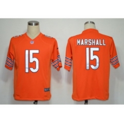 Nike Chicago Bears 15 Marshall Orange Game NFL Jersey