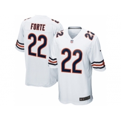 Nike Chicago Bears 22 Matt Forte Game White NFL Jersey