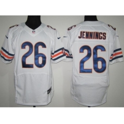 Nike Chicago Bears 26 Tim Jennings White Elite NFL Jersey