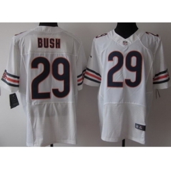 Nike Chicago Bears 29 Michael Bush White Elite NFL Jersey