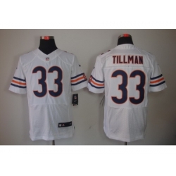 Nike Chicago Bears 33 Charles Tillman White Elite NFL Jersey