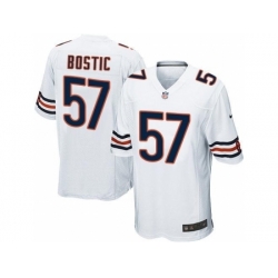 Nike Chicago Bears 57 Jon Bostic White Game NFL Jersey