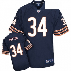 Reebok Chicago Bears 34 Walter Payton Blue Team Color Authentic Throwback NFL Jersey