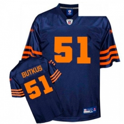 Reebok Chicago Bears 51 Dick Butkus BlueOrange 1940s Premier EQT Throwback NFL Jersey