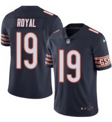 Nike Bears #19 Eddie Royal Navy Blue Mens Stitched NFL Limited Rush Jersey