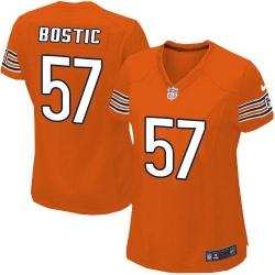 Nike NFL Chicago Bears #57 Jon Bostic Orange Women's Elite Alternate Jersey