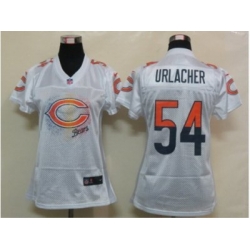 Nike Womens Chicago Bears #54 Urlacher White Jerseys