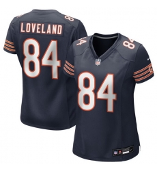 Women Chicago Bears  84 Colston Loveland Navy F U S E  Vapor Untouchable Limited Stitched Football Jersey