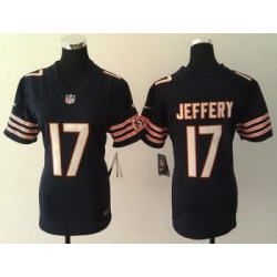 Women Nike Chicago Bears #17 Alshon Jeffery Blue NFL Jerseys