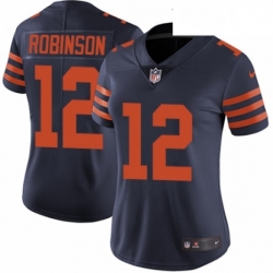 Womens Nike Chicago Bears 12 Allen Robinson Navy Blue Alternate Vapor Untouchable Limited Player NFL Jersey