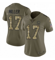 Womens Nike Chicago Bears 17 Anthony Miller Limited Olive Camo 2017 Salute to Service NFL Jersey