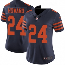 Womens Nike Chicago Bears 24 Jordan Howard Elite Navy Blue Alternate NFL Jersey