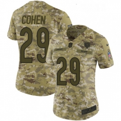 Womens Nike Chicago Bears 29 Tarik Cohen Limited Camo 2018 Salute to Service NFL Jersey