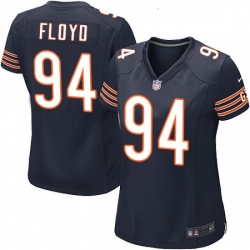 Womens Nike Chicago Bears 94 Leonard Floyd Game Navy Blue Team Color NFL Jersey