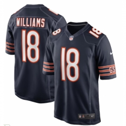 Youth Caleb Williams Chicago Bears #18 Blue Vapor Limited Blue
