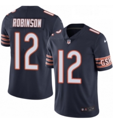 Youth Nike Chicago Bears 12 Allen Robinson Navy Blue Team Color Vapor Untouchable Elite Player NFL Jersey