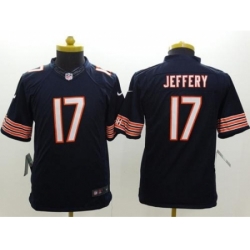 Youth Nike Chicago Bears #17 Alshon Jeffery Navy Blue Team Color Stitched NFL Limited Jersey