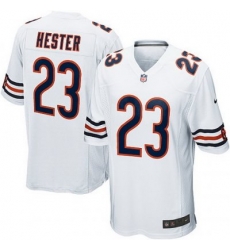 Youth Nike Chicago Bears 23# Devin Hester Game White Jersey