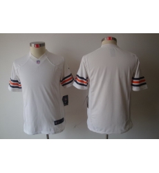 Youth Nike NFL Chicago Bears Blank White Limited Jerseys