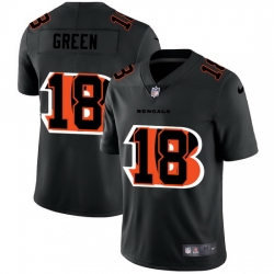 Cincinnati Bengals 18 A J  Green Men Nike Team Logo Dual Overlap Limited NFL Jersey Black