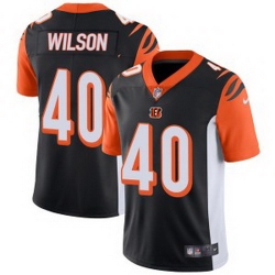 Cincinnati Bengals 40 Brandon Wilson Men Limited Black Team Color Vapor Untouchable Jersey