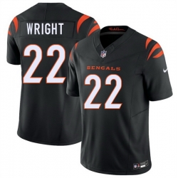 Men Cincinnati Bengals  22 Ceyair Wright Black 2026 Draft F U S E  Vapor Untouchable Limited Stitched Football Jersey