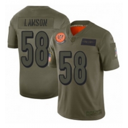 Men Cincinnati Bengals 58 Carl Lawson Limited Camo 2019 Salute to Service Football Jersey