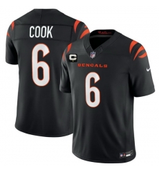 Men Cincinnati Bengals 6 Bryan Cook Black 2026 F U S E 1 Star C Patch Vapor Untouchable Limited Stitched Football Jersey Men Cincinnati Bengals 6 Bryan Cook Black 2026 F U S E 1 Star C Patch Vapor Untouchable Limited Stitched Football Jersey