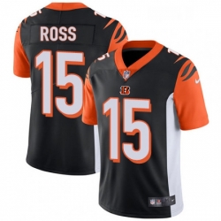 Mens Nike Cincinnati Bengals 15 John Ross Vapor Untouchable Limited Black Team Color NFL Jersey