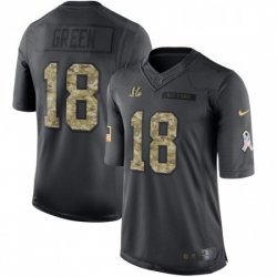 Mens Nike Cincinnati Bengals 18 AJ Green Limited Black 2016 Salute to Service NFL Jersey