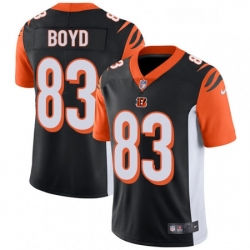 Mens Nike Cincinnati Bengals 83 Tyler Boyd Vapor Untouchable Limited Black Team Color NFL Jersey