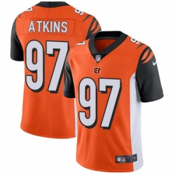 Mens Nike Cincinnati Bengals 97 Geno Atkins Vapor Untouchable Limited Orange Alternate NFL Jersey