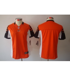 Women Nike NFL Cincinnati Bengals Blank Orange Color[ LIMITED Jersey]