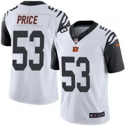 Nike Bengals 53 Billy Price White Youth Color Rush Limited Jersey