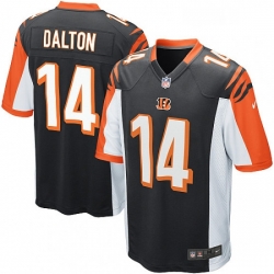 Youth Nike Cincinnati Bengals 14 Andy Dalton Game Black Team Color NFL Jersey