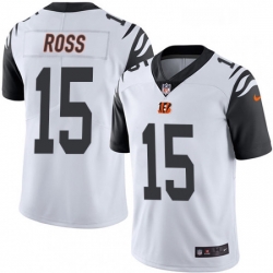 Youth Nike Cincinnati Bengals 15 John Ross Limited White Rush Vapor Untouchable NFL Jersey